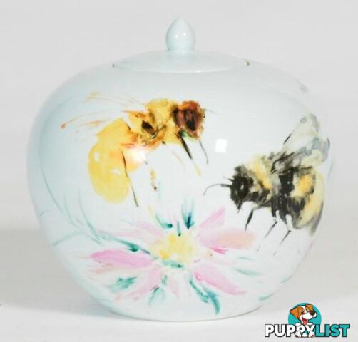 Vintage Handpaitned Vase -Bee Hive