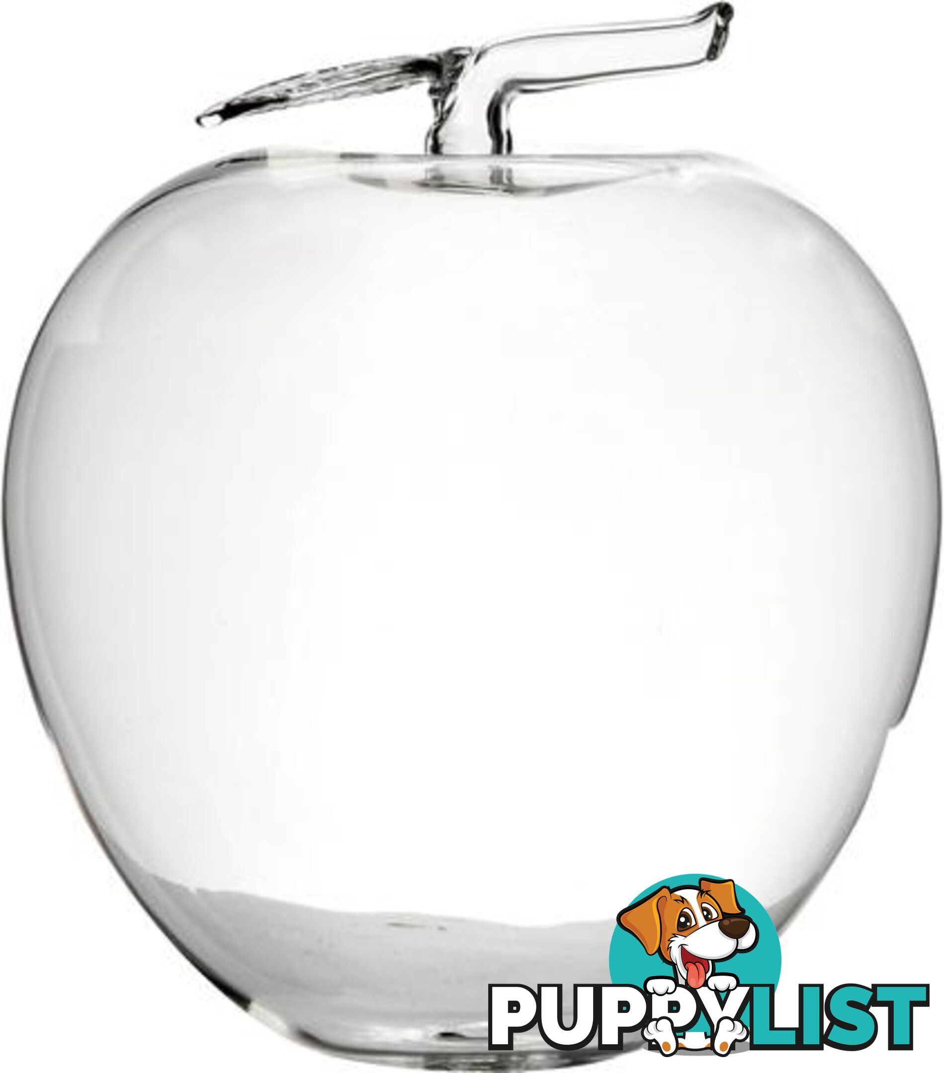 Medium Glass Apple: Home DŽcor