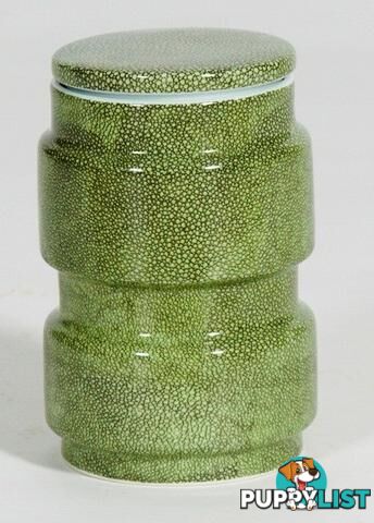 Large Container : green shagreen