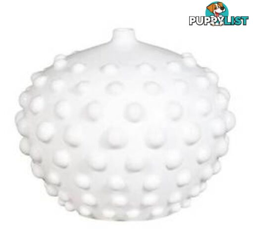 Large White Studded Sphere Vase