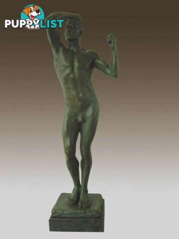 Bronze Sculpture Statue Tall Nude Male