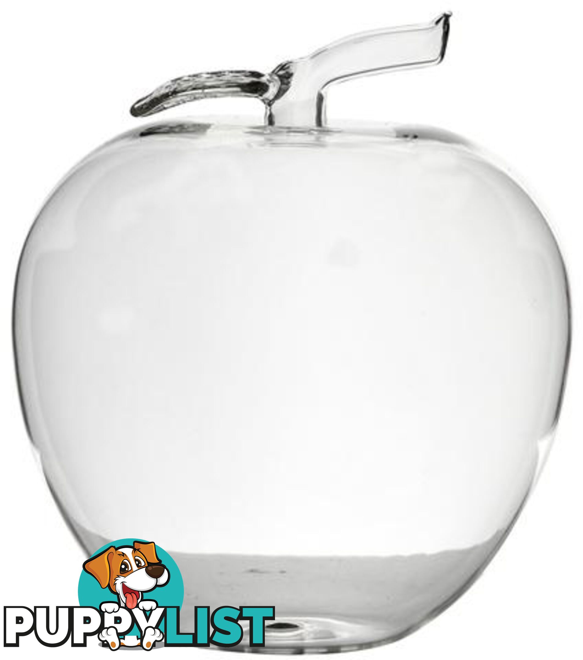 Large Glass Apple: Home Decor