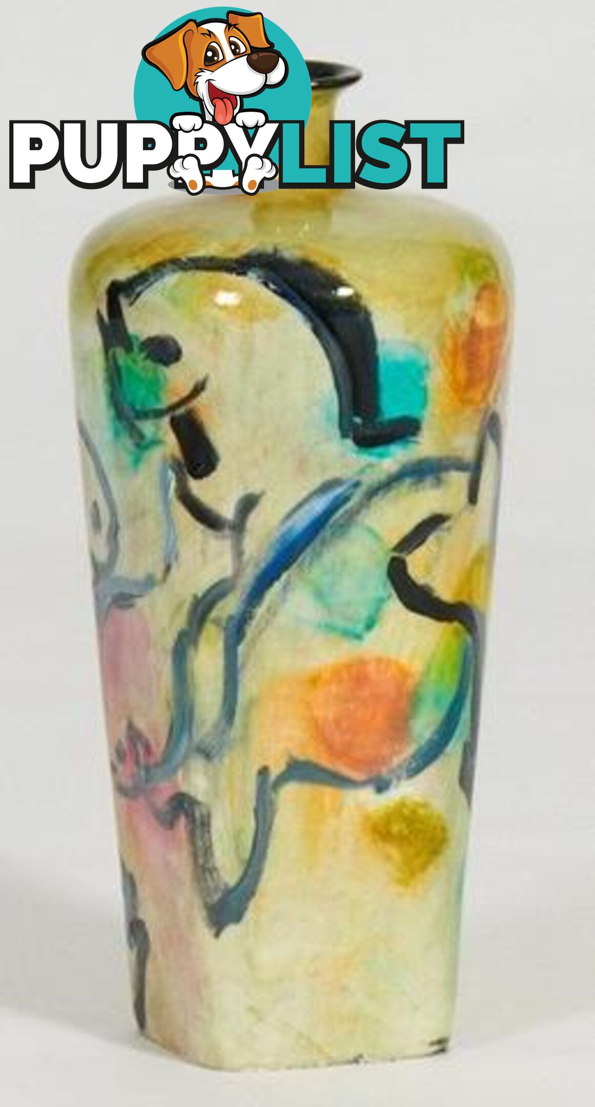 Handpainted Vase Parano Fish