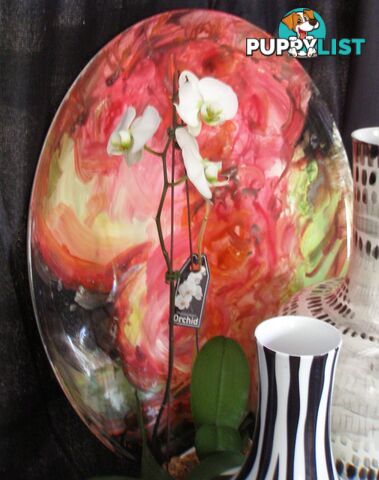 Impressionist Floral Deco Plate