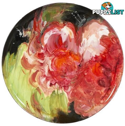 Impressionist Floral Deco Plate