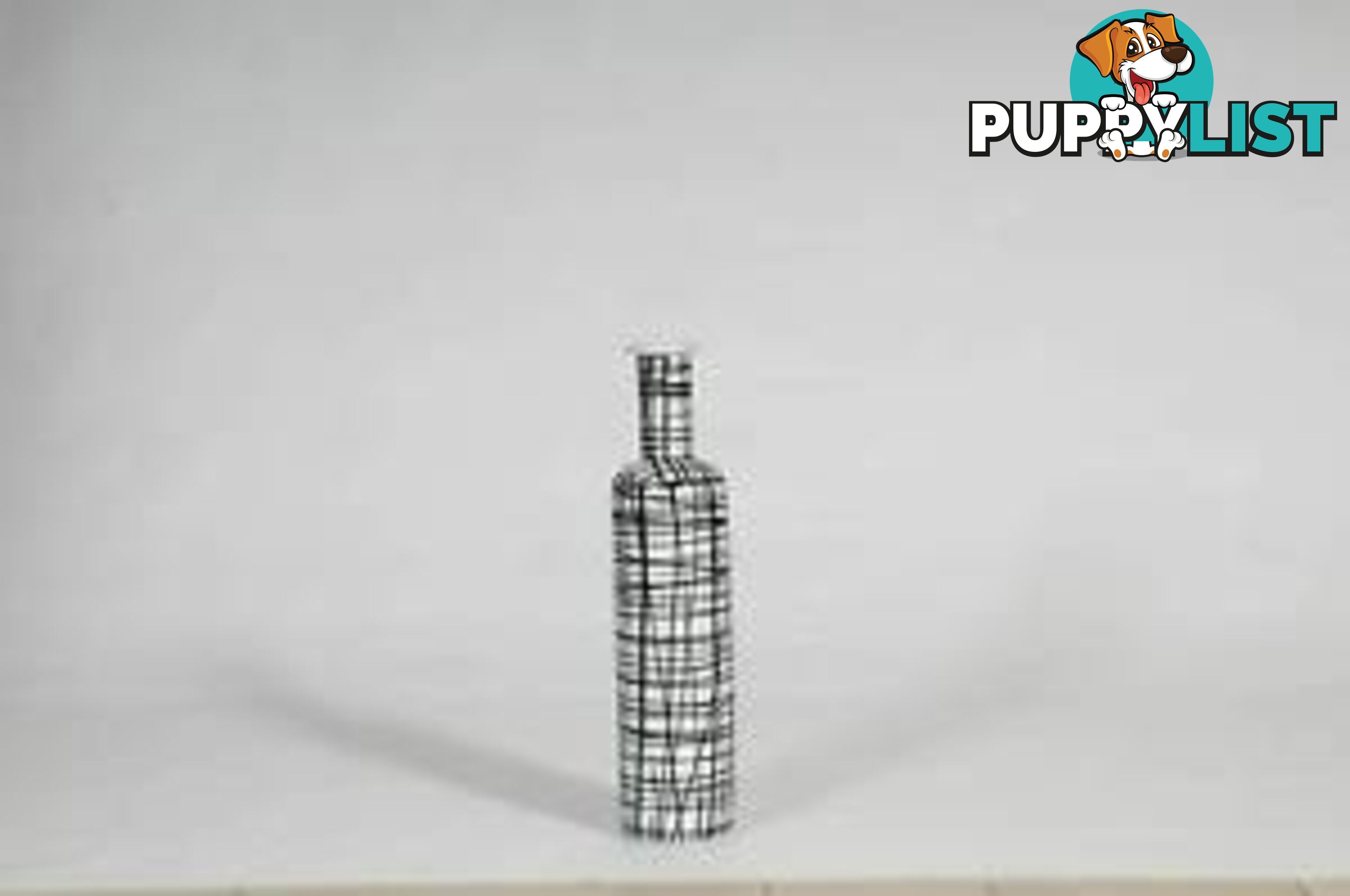 Xtra Tall Handpainted- Vase , Graphic Black & White Pattern