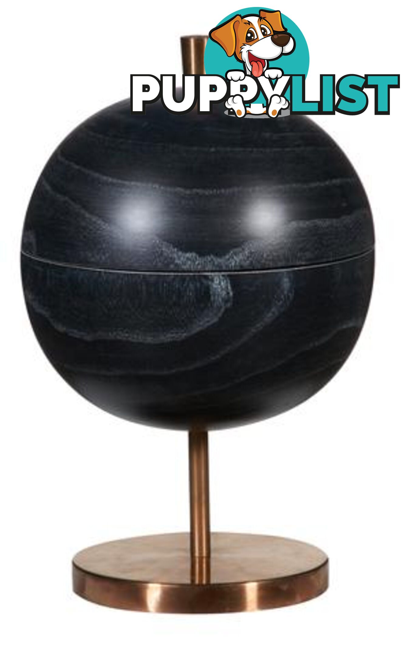 Large Onyx Bowl On Copper Footing