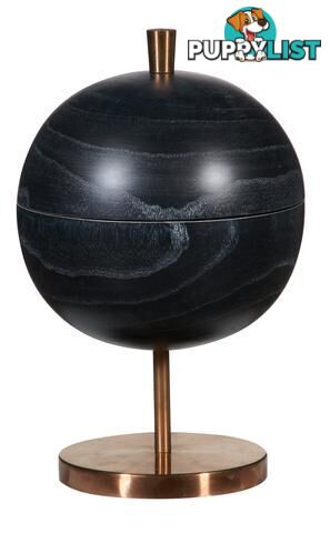 Large Onyx Bowl On Copper Footing