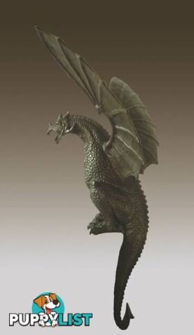 Massive Bronze Sculpture Huge Winged Dragon