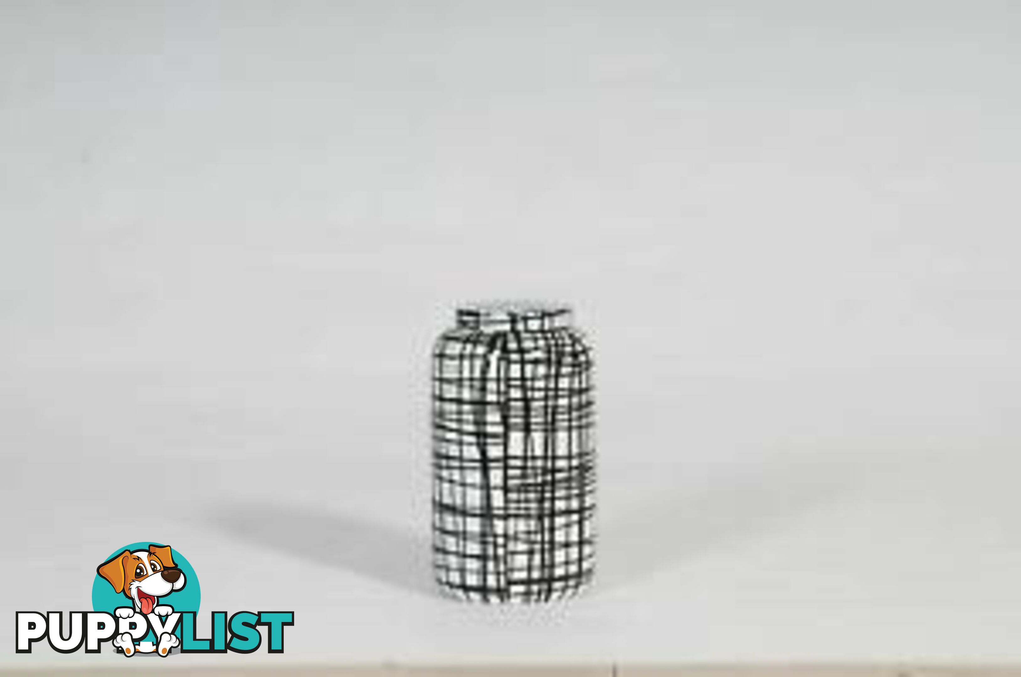 Large Handpainted-Graphic Black & White Pattern Cookies Container