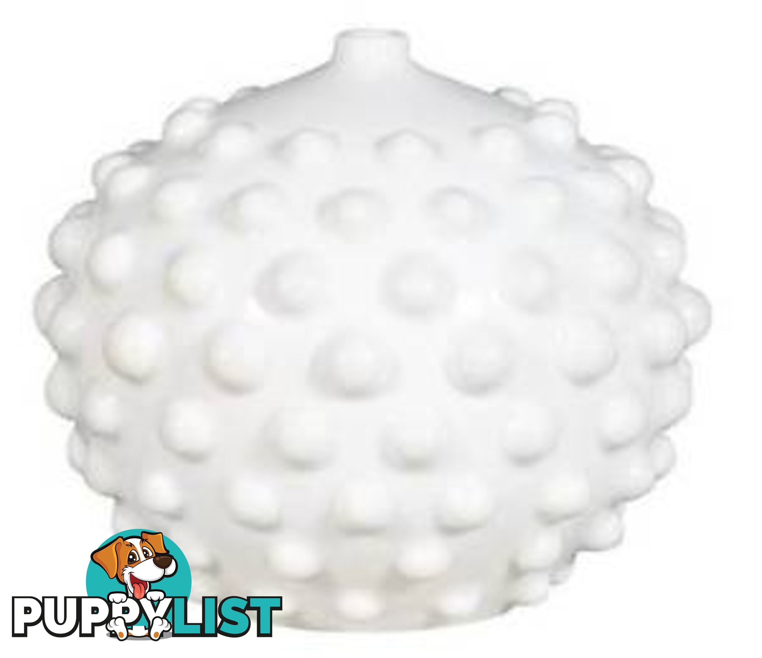 White Studded Sphere Vase