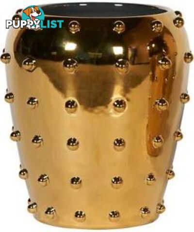 Sunset Gold Studded Ceramic Vase