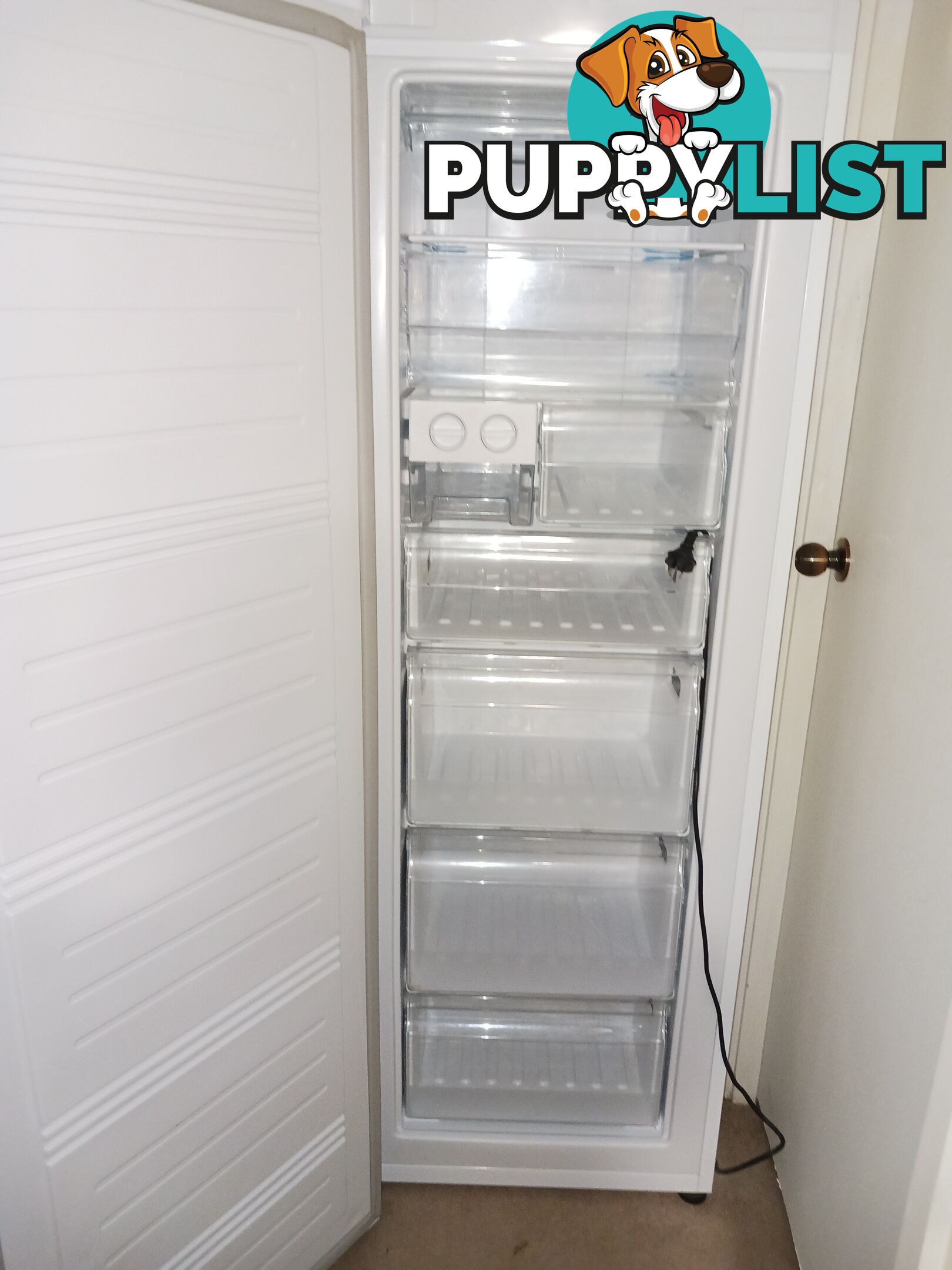 A matching pair, white fridge and freezer.