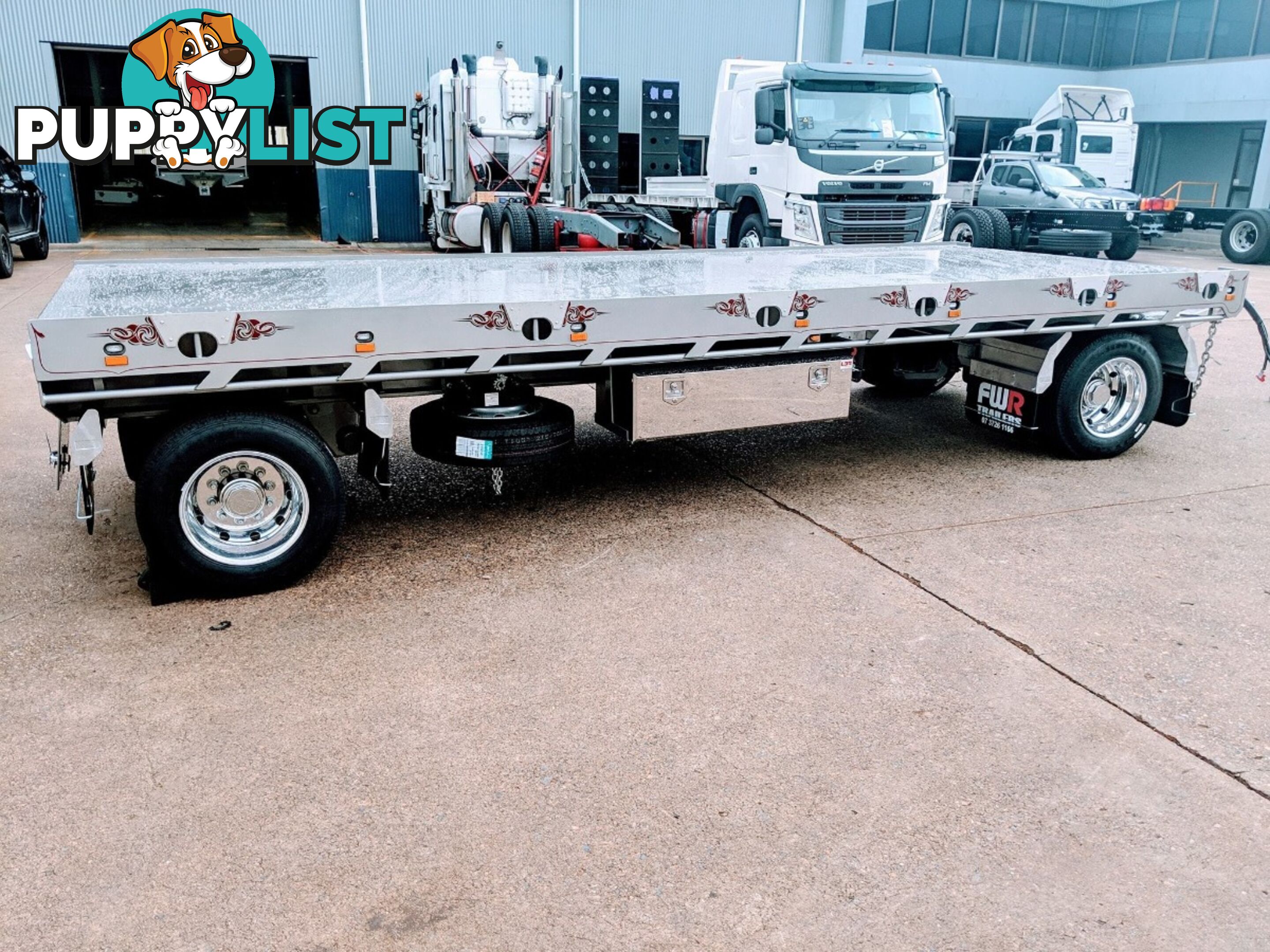 NEW 2024 FWR 2 Axle Dog Trailer, FD2 Air Bag