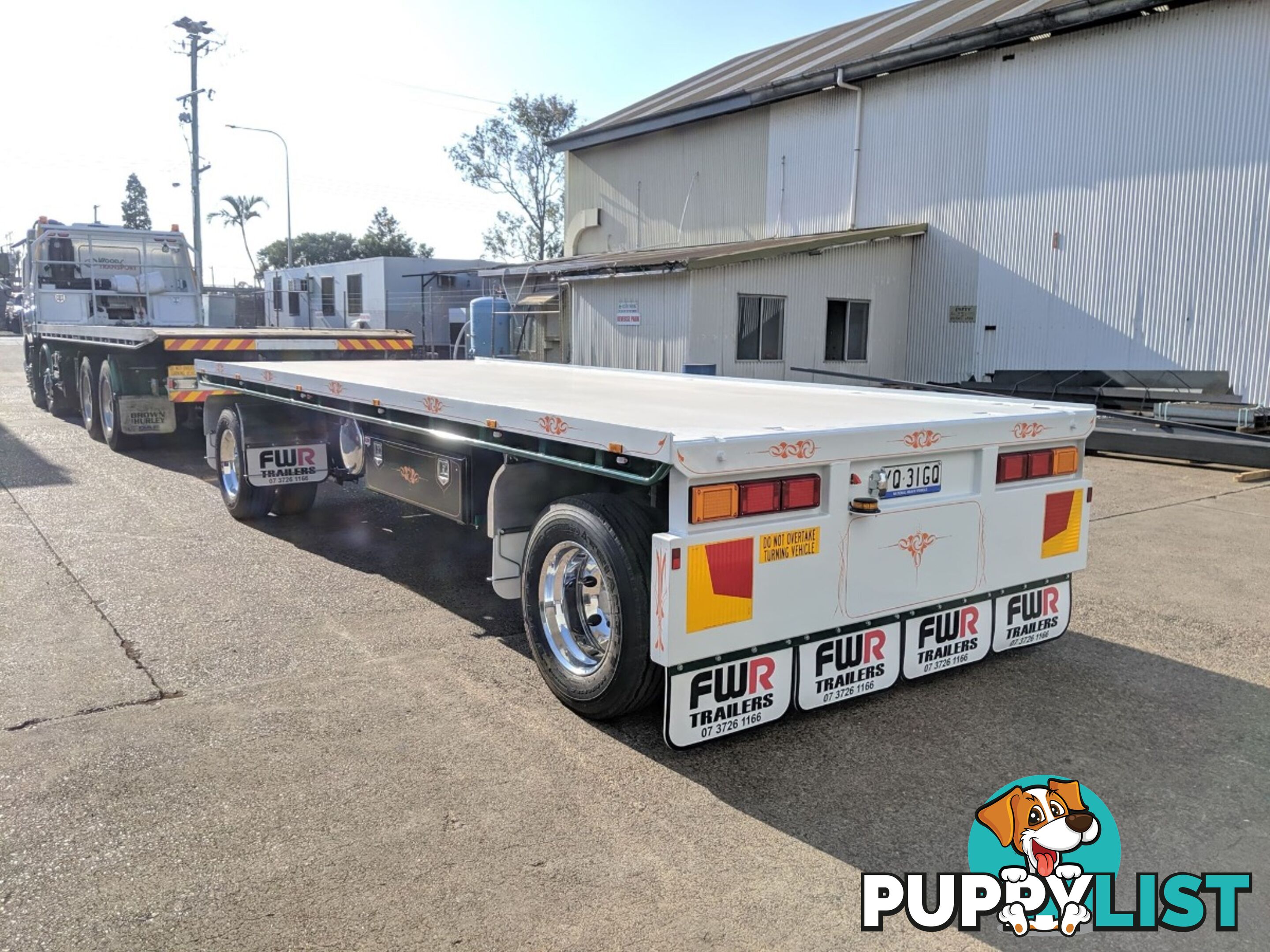 NEW 2024 FWR 2 Axle Dog Trailer, FD2 Air Bag