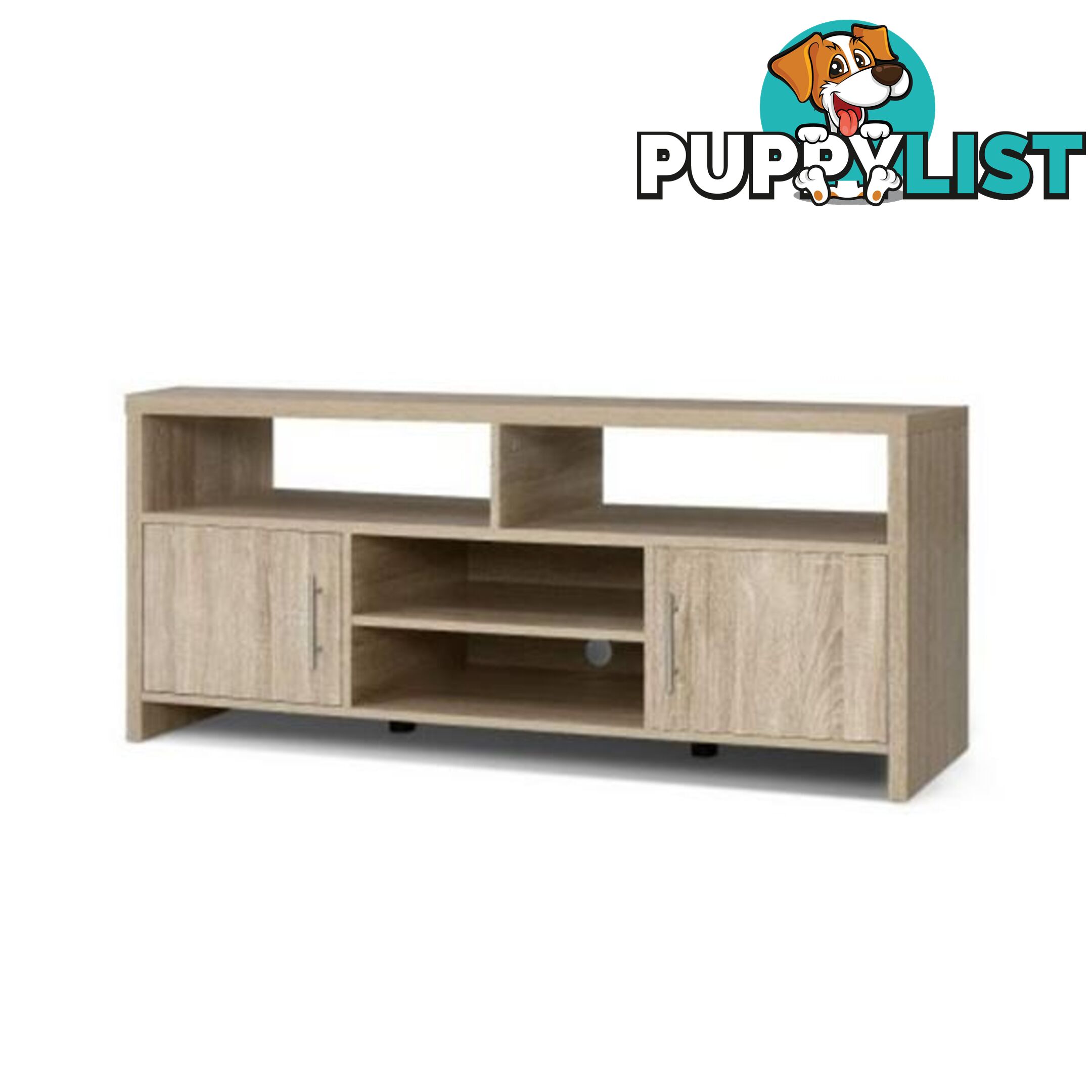 Tv Cabinet Entertainment Unit Stand Storage Shelf Sideboard 140 Cm Oak - Artiss - 9355720084788
