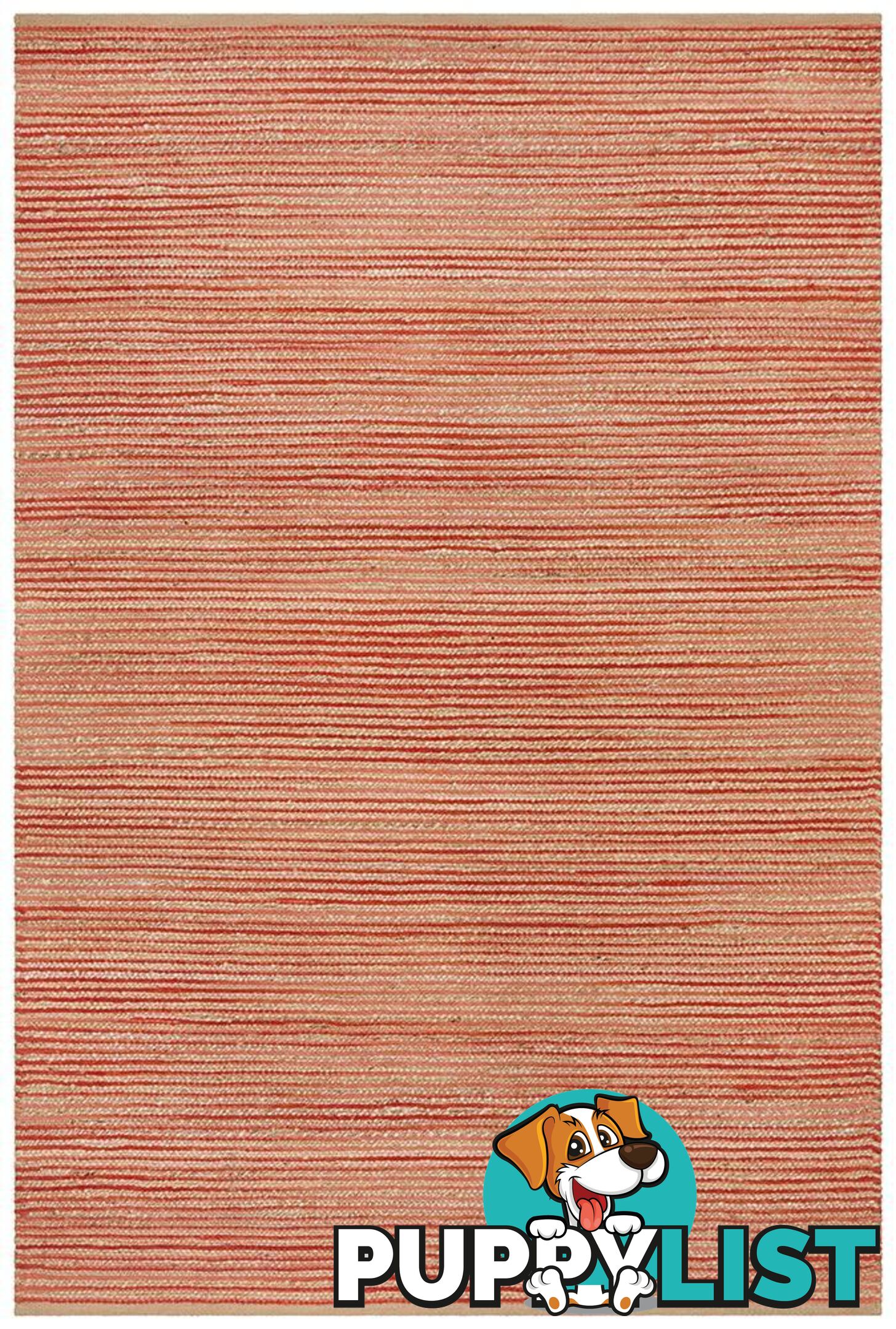 Parade Coral Stripe Rug - Unbranded - 9375321880442