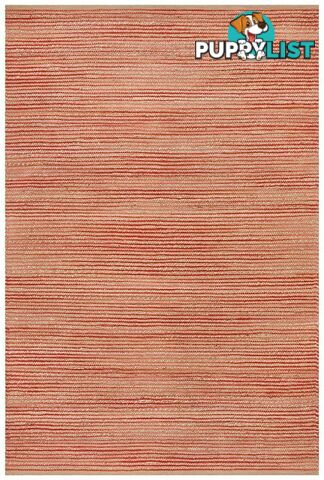 Parade Coral Stripe Rug - Unbranded - 9375321880442