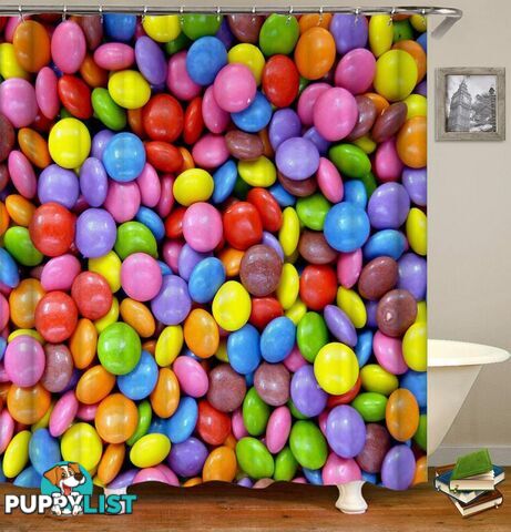 Colorful Chocolate Candy Shower Curtain - Curtain - 7427045984349