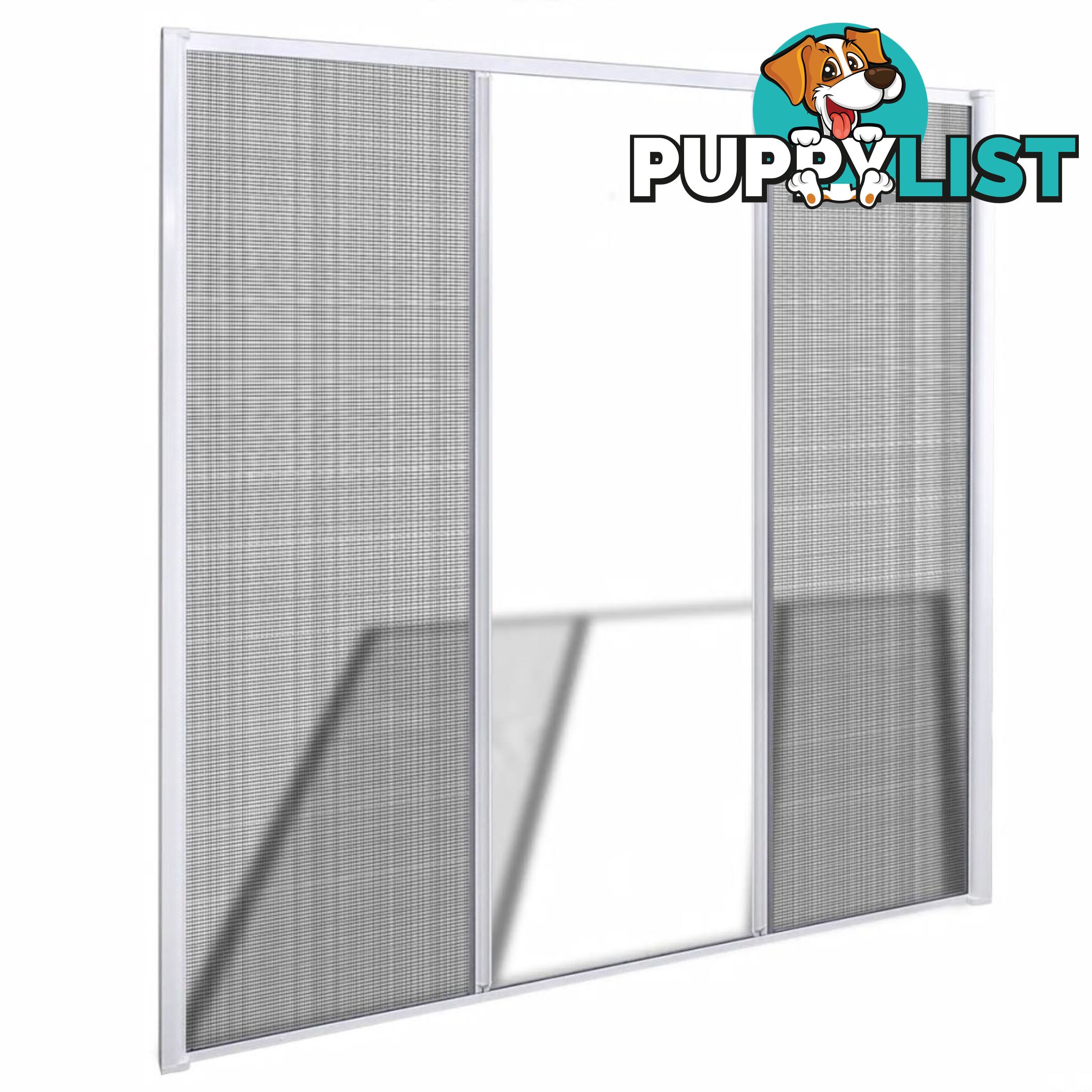 Sliding Insect Screen For Double Doors 215 x 215 Cm - White - Unbranded - 4326500425126