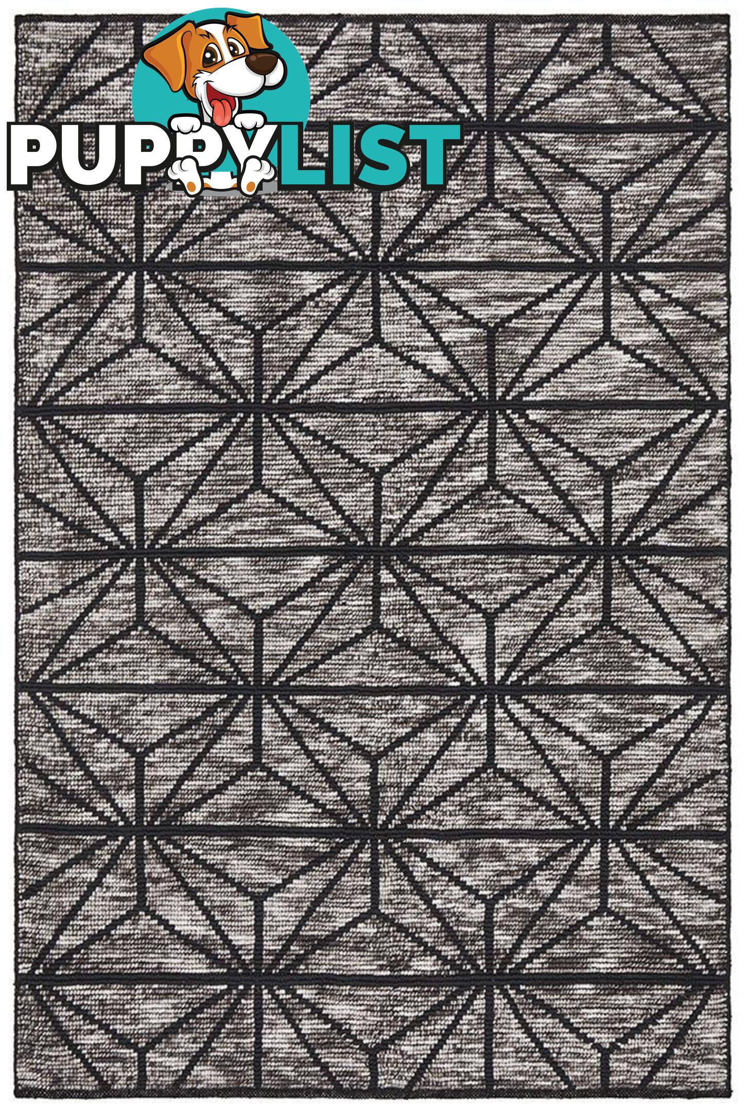 Miller Rhythm Motif Charcoal Rug - Unbranded - 9375321831758