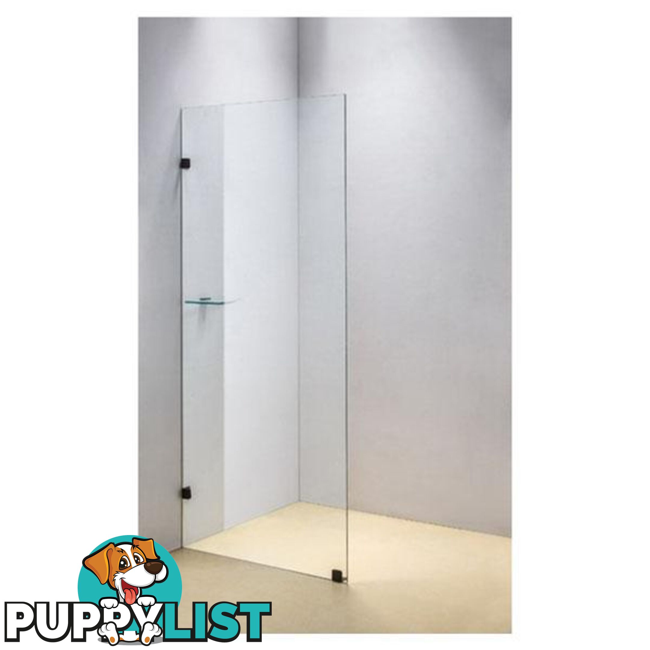 Frameless 10mm Safety Glass Shower Screen 800 x 2100mm - Glass Shower Screen - 7427005894077