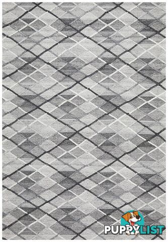 Visions Winter Grey Gravel Modern Rug - Unbranded - 9375321829205