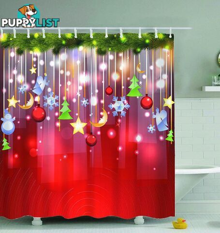 Christmas Ornaments Shower Curtain - Curtain - 7427045985278