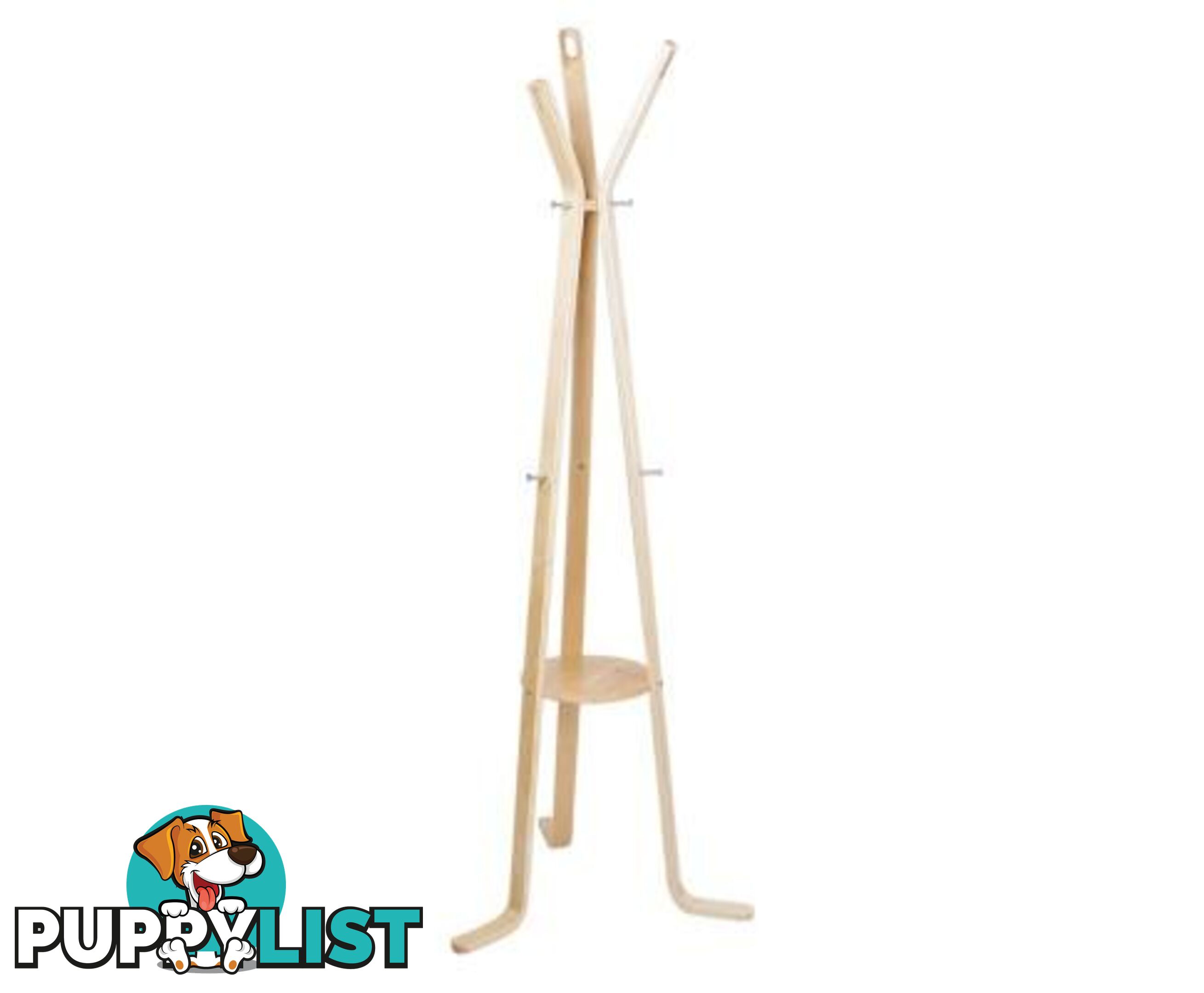 Wooden Coat Rack Clothes Stand Hanger - Artiss - 7427005870323