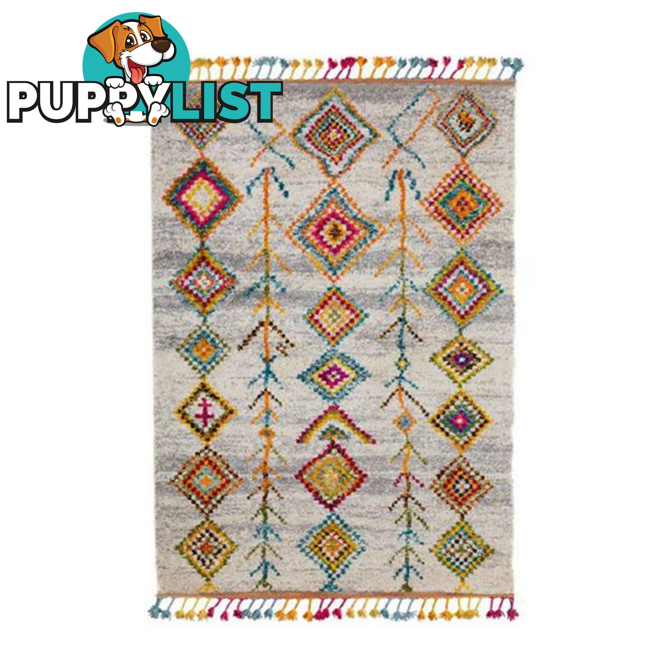 Cream Kasach Heat Set Rug - Unbranded - 9476062127909