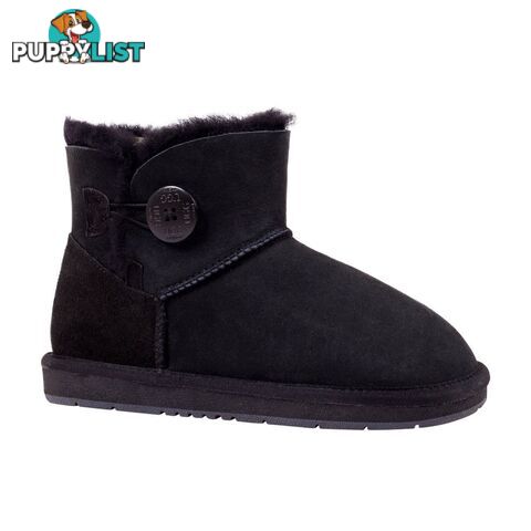 UGGS Mini Button Sheepskin Clove 5883 Unisex Black - UGG - 822427509313