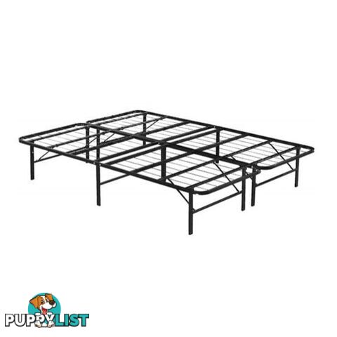 Folding Metal Bed Frame Queen - Bed Frame - 7427046145770