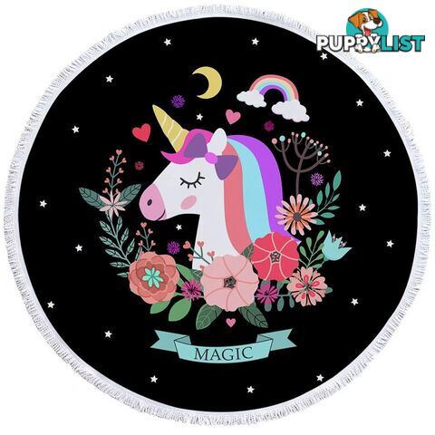 Magic Unicorn Beach Towel - Towel - 7427046308816