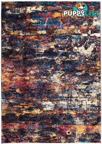 Dreamscape Splash Modern Midnight Rug - Unbranded - 8694561186772