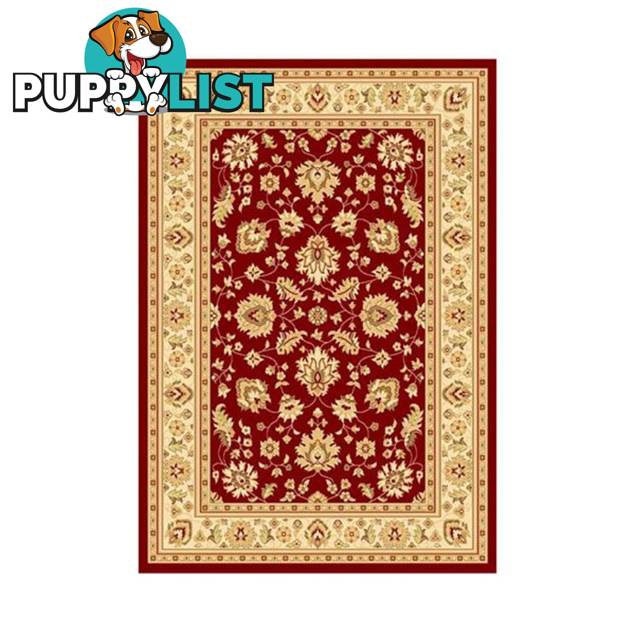 Marakesh Traditional Red Ivory Rug - Unbranded - 7427046168021