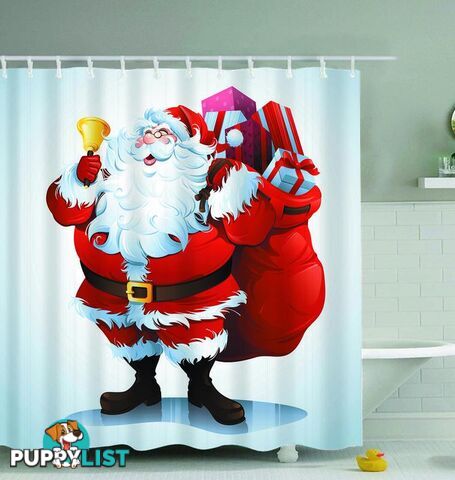 Santa Is Here! Shower Curtain - Curtain - 7427045993723