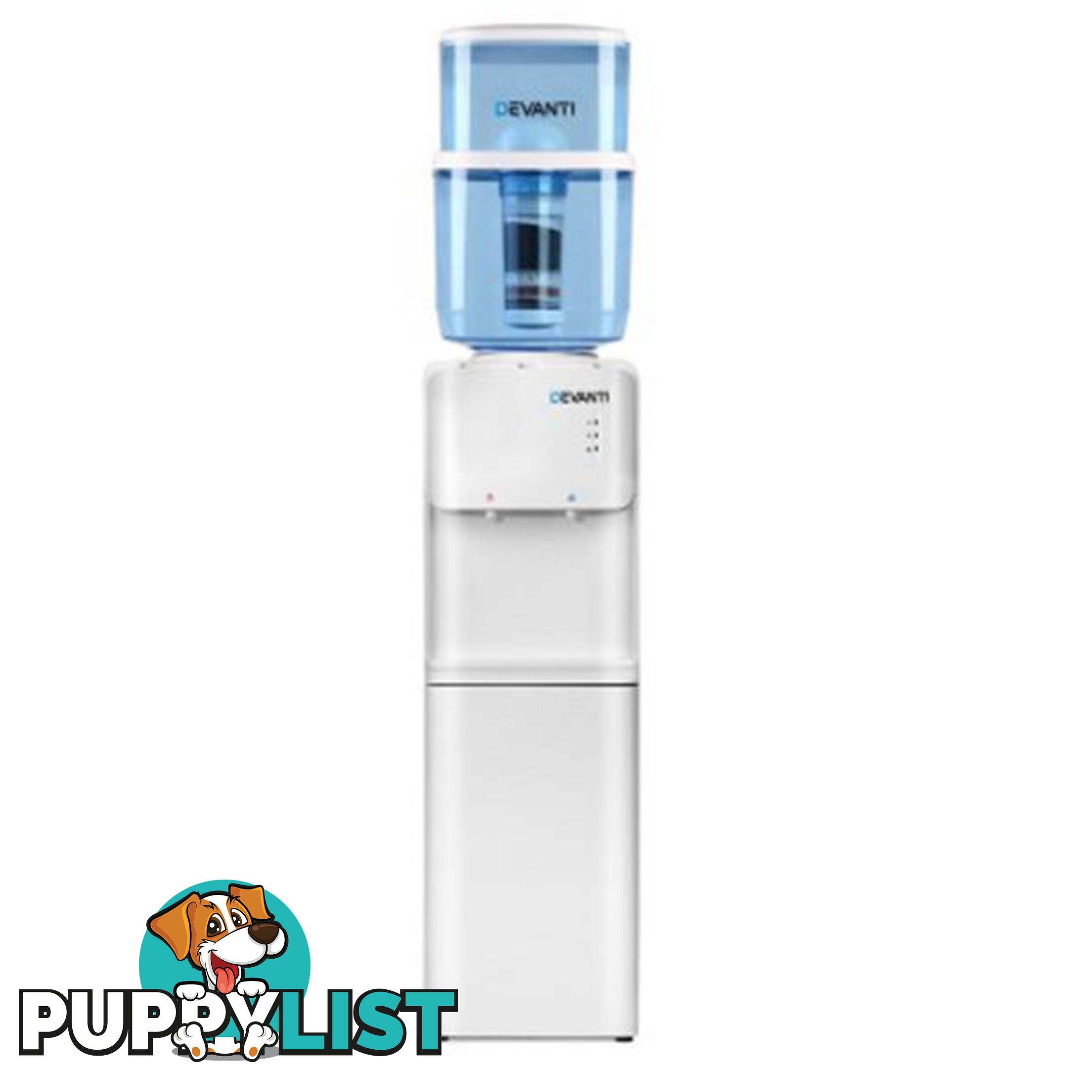 22L Water Cooler Dispenser Top Loading Hot Cold Taps Filter Purifier - Water Dispenser - 9350062245781