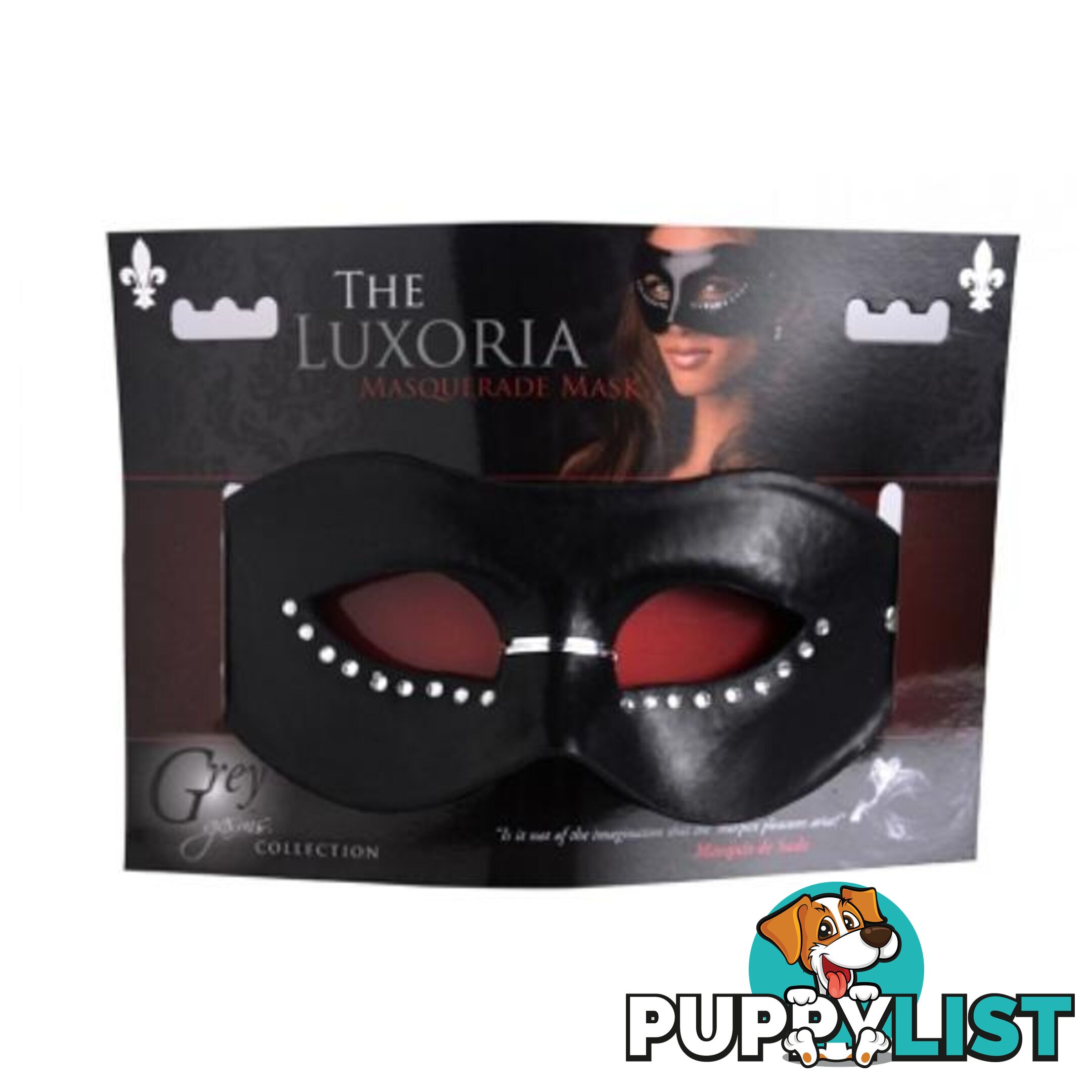 Luxoria Masquerade Mask - Greygasms - 848518005021