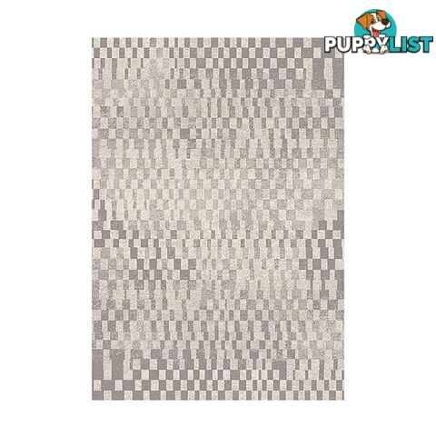 Polypropylene Heat Set Siera Grey Rug 160 X 230 Cm - Unbranded - 787976629915