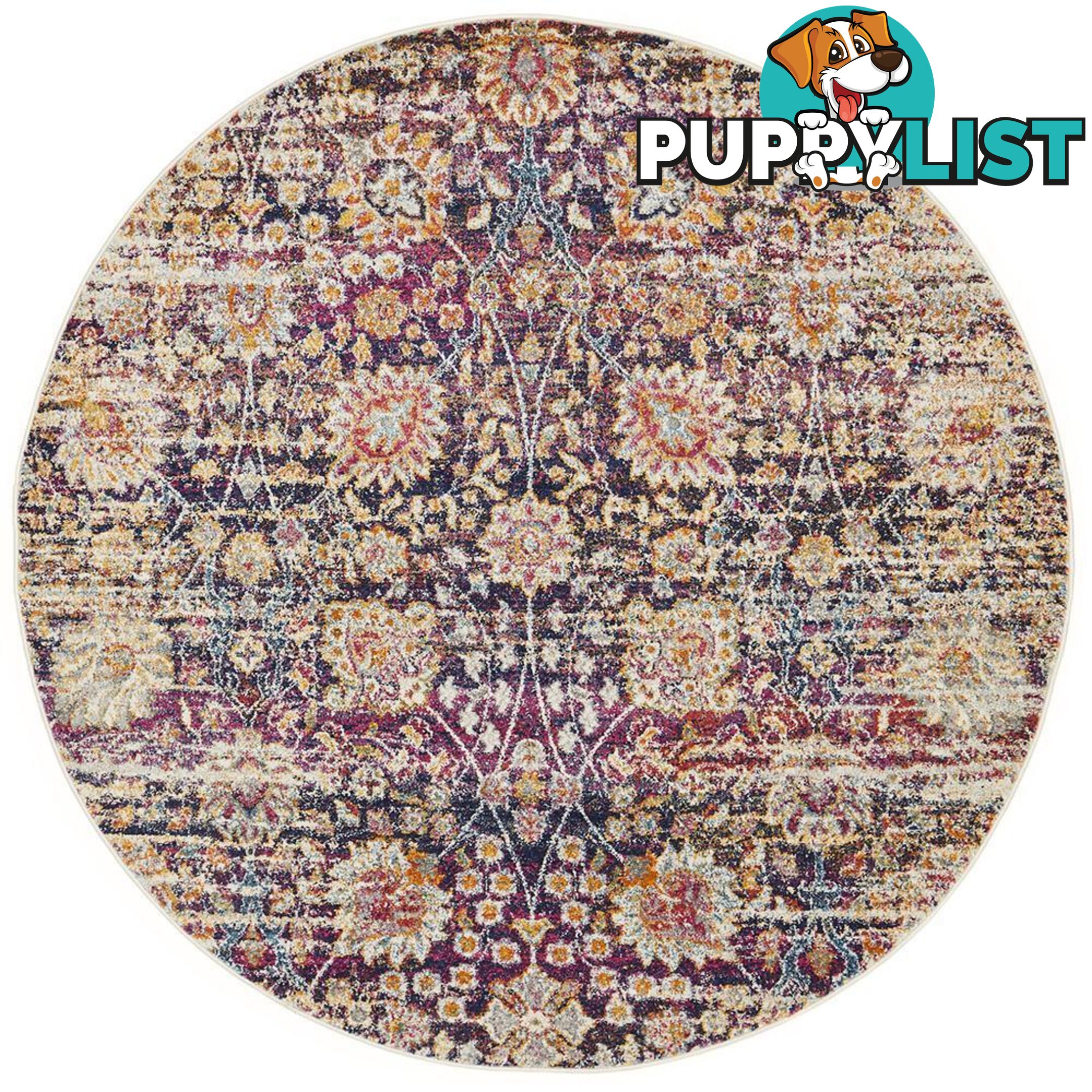 Mirage Round Zolan Multi Rug - Unbranded - 9375321838269