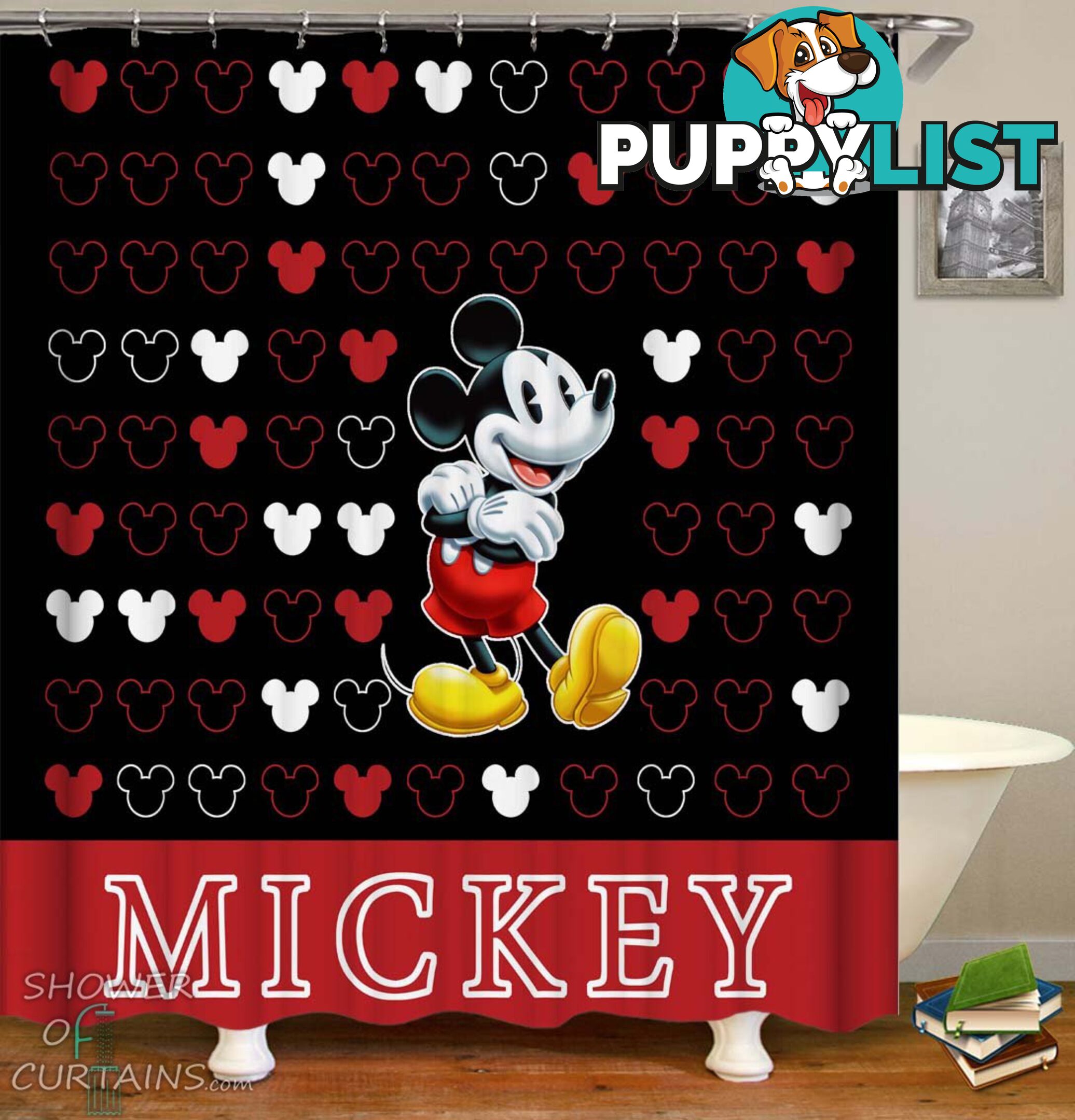 Mickey Shower Curtain - Curtain - 7427046234450