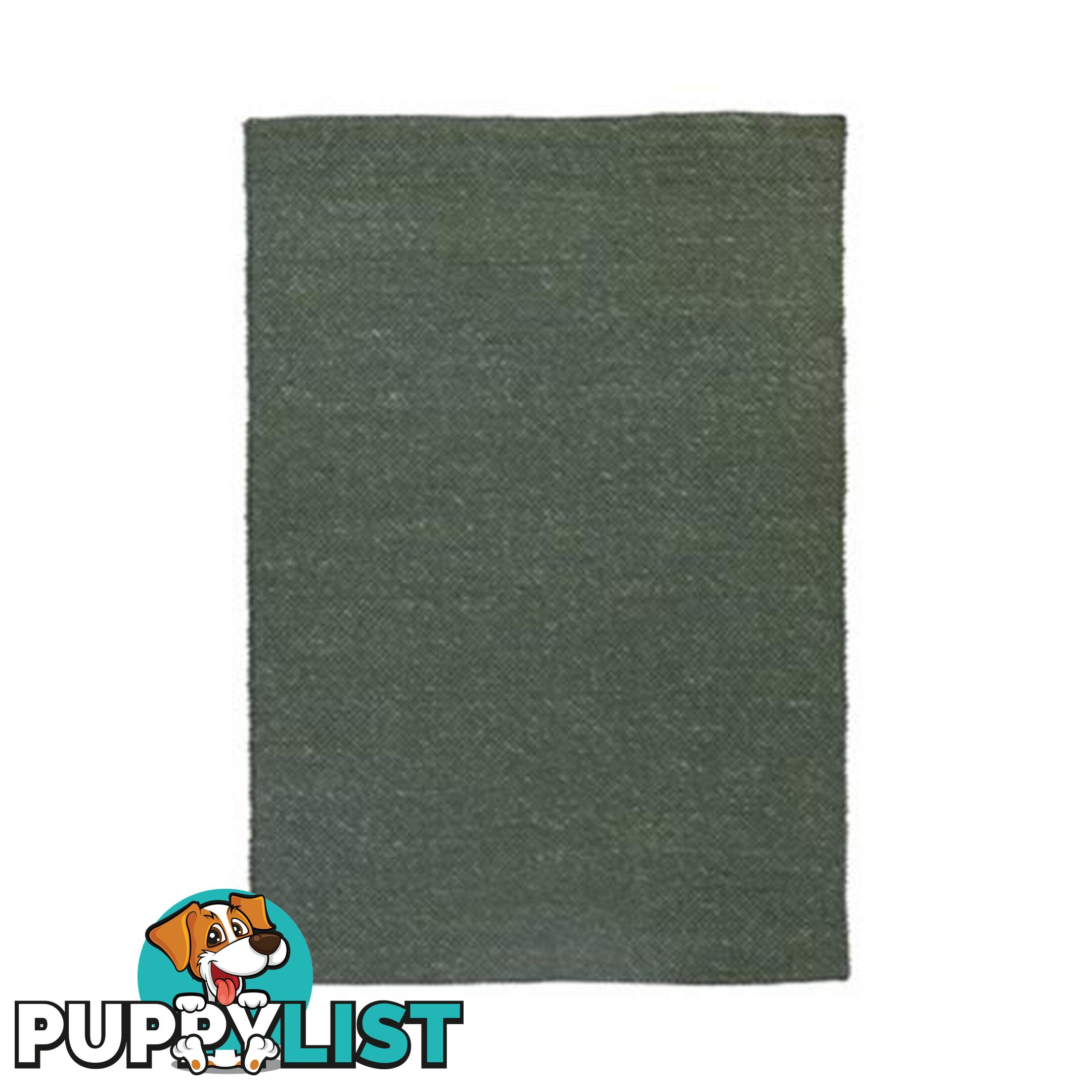 Oasis Green Hand Made Wool Rug - Unbranded - 7427046182355