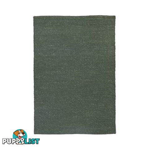 Oasis Green Hand Made Wool Rug - Unbranded - 7427046182355