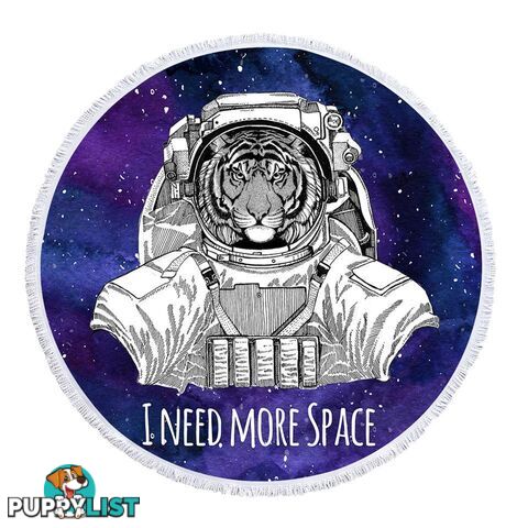 Space Tiger Beach Towel - Towel - 7427046334969