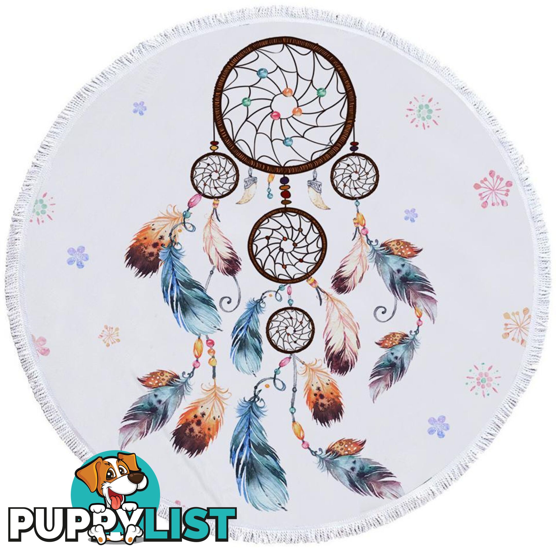 Simple Dream Catcher Beach Towel - Towel - 7427046321099