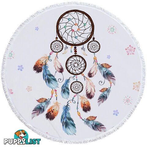 Simple Dream Catcher Beach Towel - Towel - 7427046321099