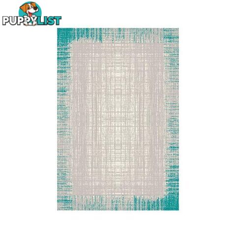 Heat Set Focus Grey Turquoise Rug - Unbranded - 7427046222419