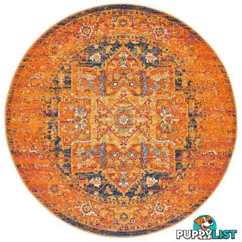 Radiance Rustic Round Rug - Unbranded - 9375321886376