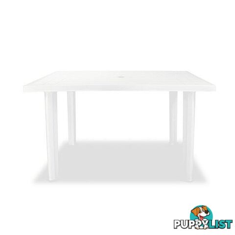 Garden Table 126 X 76 X 72 Cm Plastic - Unbranded - 8718475570677