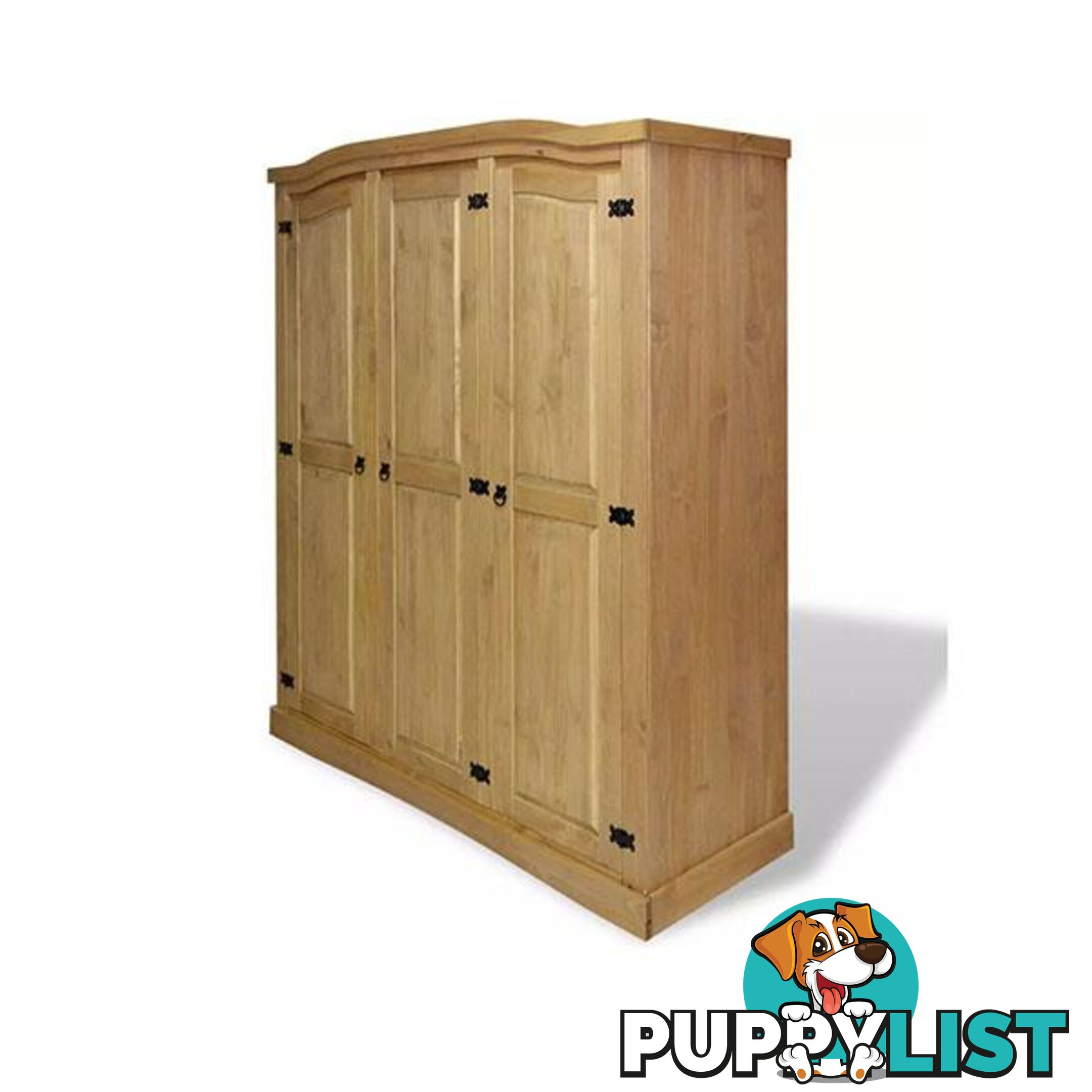 Wardrobe Mexican Pine Corona Range 3 Doors - Wardrobe - 8718475526148